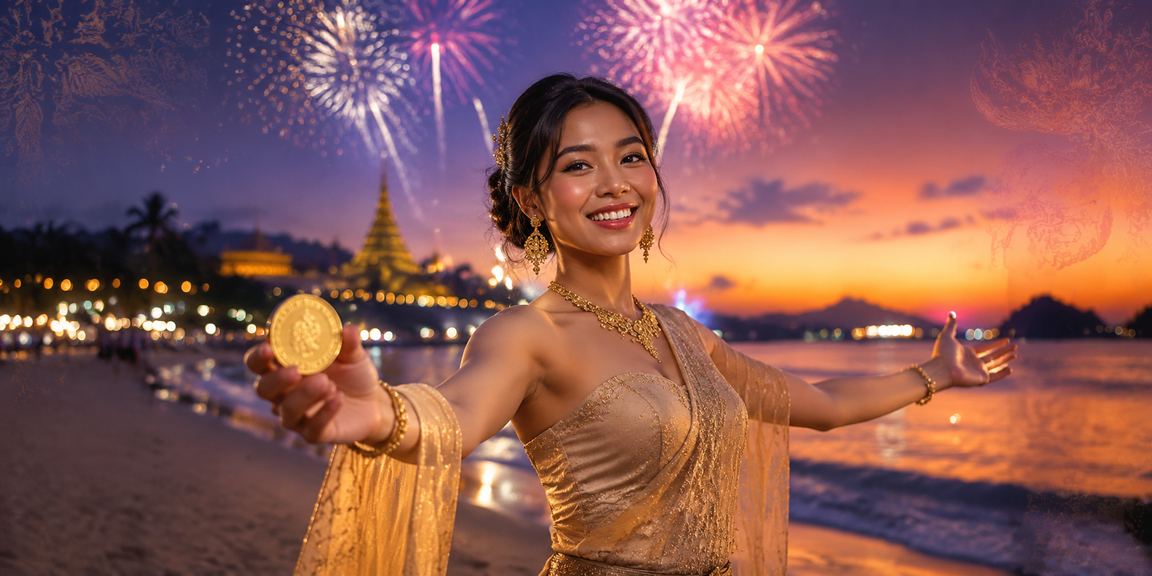 ငပလီပင်လယ်ကမ်းခြေ၌ အပန်းဖြေသူများ
